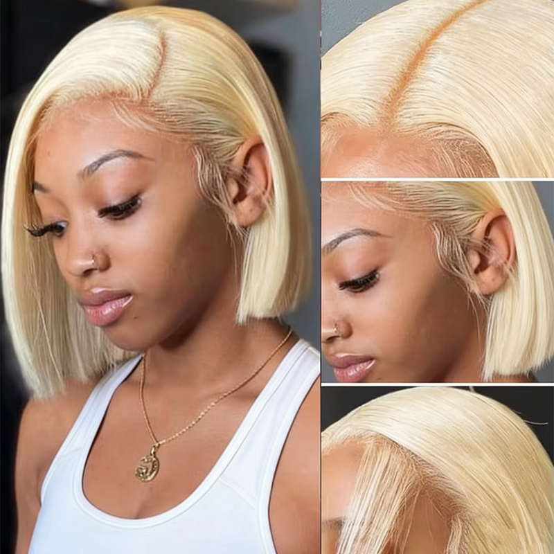 Glueless Wear And Go Human Hair Wig - Парик «Медовый блонд», 7x6, цвет 613,