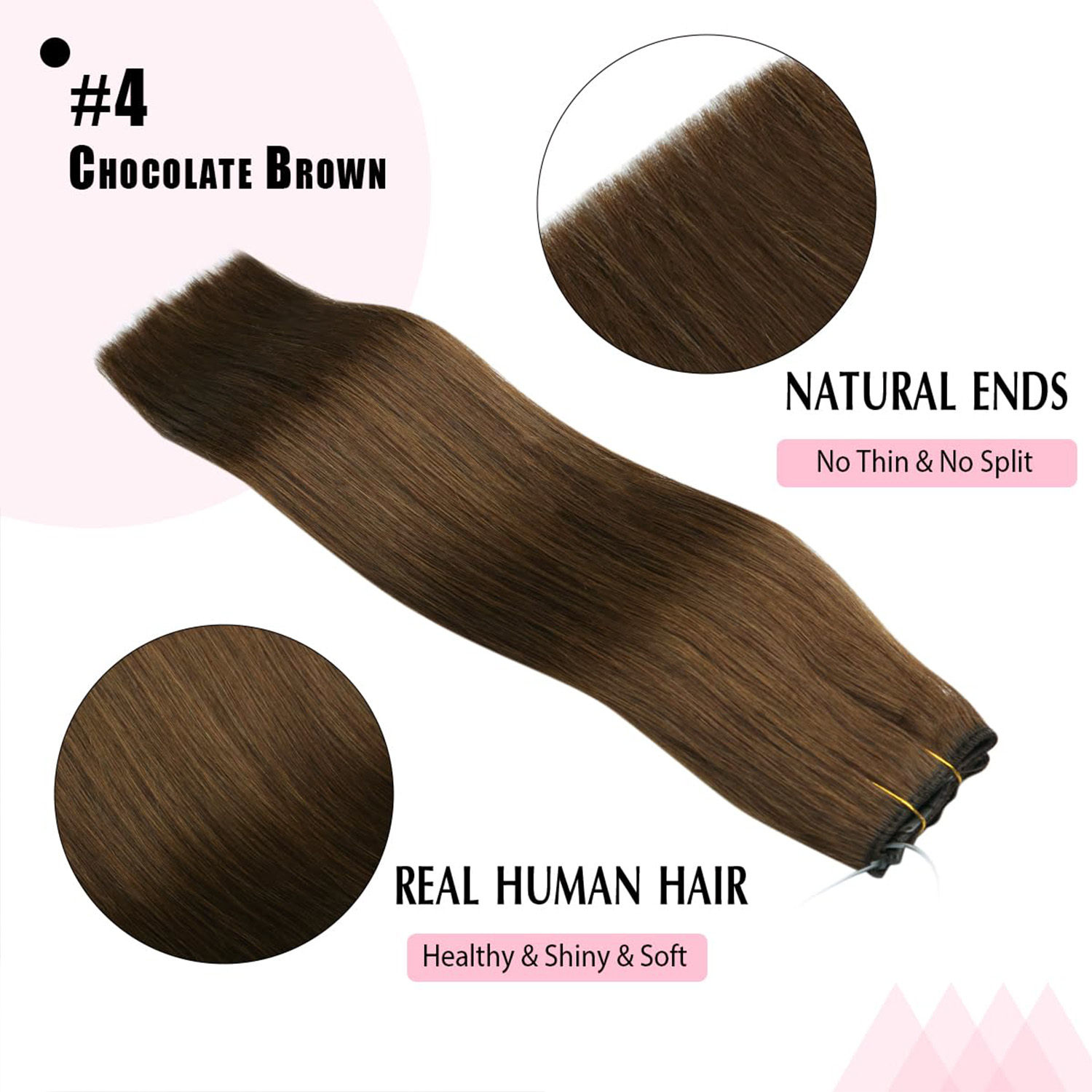 Невидимые накладные пряди Halo – обзор и цена Seamless Clip In Hair Extensions Human Hair