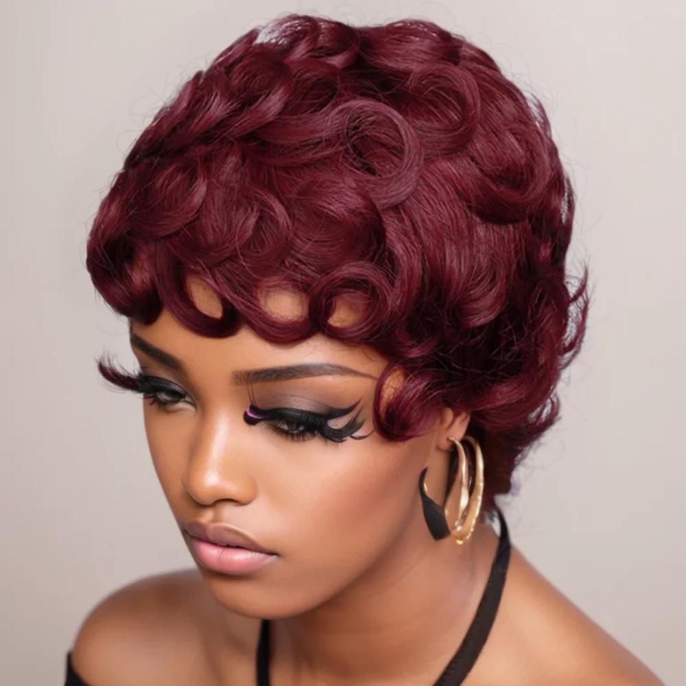 99J Парик с стрижкой пикси, че – обзор и цена Short Pixie Cut Wig Human Hair Cheap