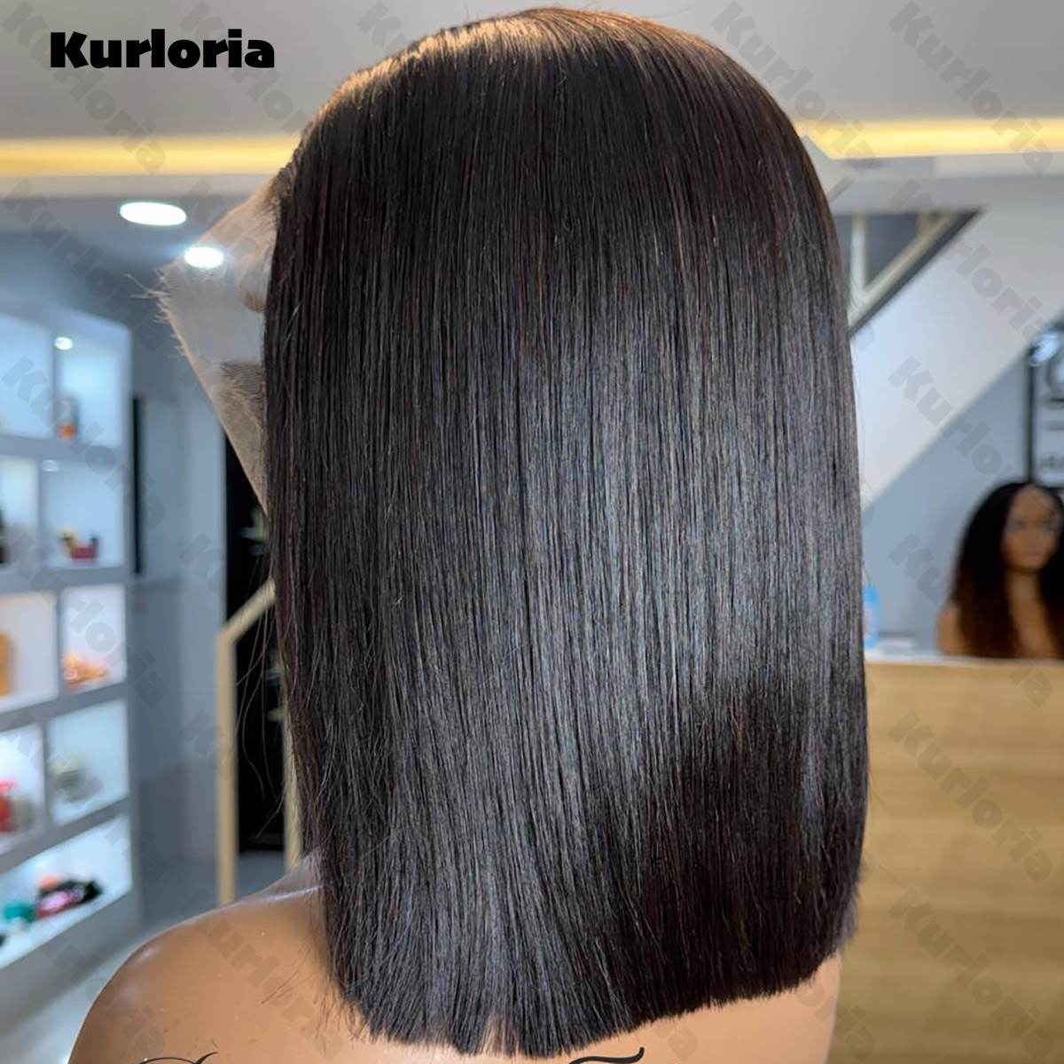 Прямой парик-боб, натуральный  – обзор и цена Glueless Wear And Go Human Hair Wig